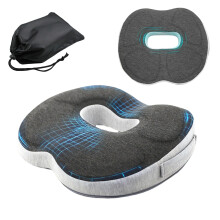 Carreuty Memory Foam Donut Cushion, Ring Cushions for Pressure Relief Hemorrhoids coccyx pain Postnatal Pain, donut pillow for Office Chair, Car,