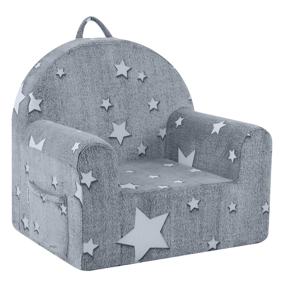 MeMoreCool Kids Sofa Couch, Glow in The Dark Soft Plush Toddler Armchair for Boys Girls Age 1-3, Comfy Baby Chair for Reading, Playroom, Bedroom-image-OPC-PRFSBTS-NEW