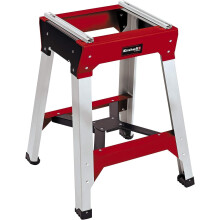 Original Einhell saw underframe E-Stand (underframe for mitre saws, X-bracing for stable standing, height-adjustable foot, rugged steel construction)