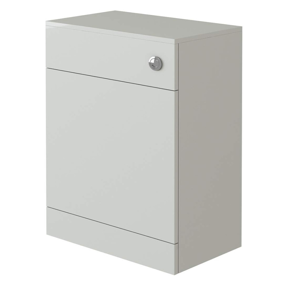 Veebath Linx Btw Back To Wall Wc Toilet High Gloss White Bathroom Furniture Concealed Cistern Cabinet Unit - 600 X 300Mm 5051223094265