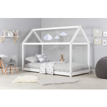 Birlea, House Kids Bed, White, Pine, 90cm