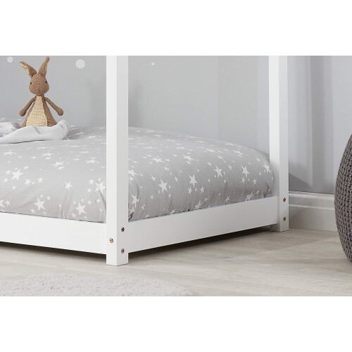 Birlea Birlea, House Kids Bed, White, Pine, 90cm 2