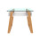 ASPECT JENSEN Side Table,Wood,Bamboo,Glass-White (55X55x50cm) 1