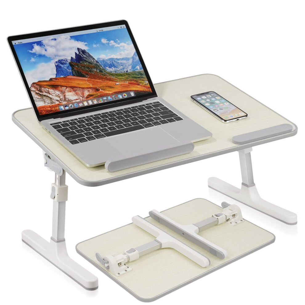 Autumndeer Laptop Stand Computer Desk, Adjustable Foldable Laptop Table For Sofa/Bed/Floor Use, Bed Desk, Ergonomic Height & Angle Tilt For Working, 5051223092230