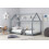 Birlea Birlea, House Kids Bed, Grey, Pine, 90cm 1