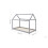 Birlea Birlea, House Kids Bed, Grey, Pine, 90cm 2