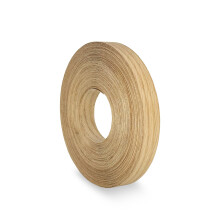 Red Oak Edging 40 mm x 7.5 m Pre Glued Adhesive Real Wood Veneer Edge Banding Tape Kitchen Cabinet Repair Worktop Laminate Shelf Table Door Cupboard