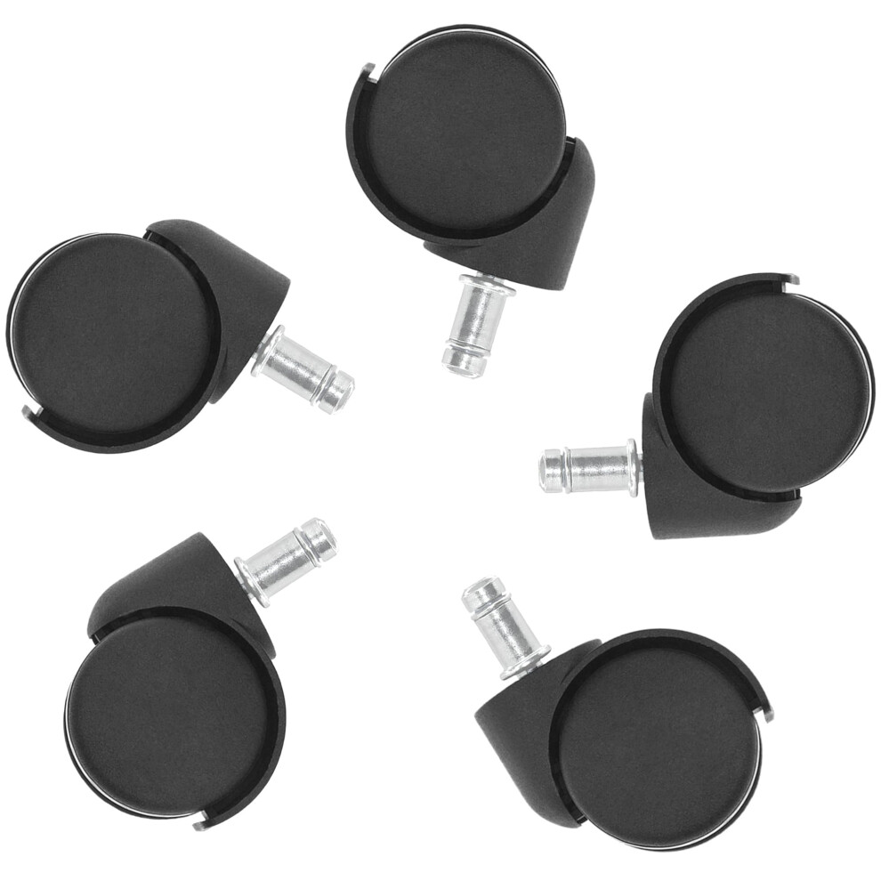 5 Pcs Office Chair Caster Wheels,11Mm Standard Size Chair Casters 5051223092162