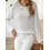 (M, White) Hauts amples femmes, look décontracté. 5