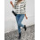 (M, Black) Gilet rayé pour et automne 6