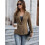 (M, Brown) Blazer feminino de e formais. 2