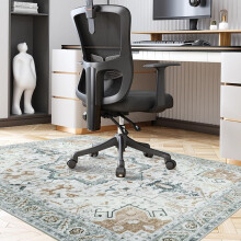 Famibay Office Chair Mat for Hardwood Floor 120x150cm Chair Floor Protection Mat Large Non Slip Computer Desk Chair Mat Rubber for Hard Floor Washable