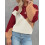 (L, Multicolor) Pull ample d'automne pour femme, coupe patchwork, manches longues, col rond, en maille. 7