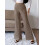 (S, Light Brown) Pantaloni da donna da ufficio. 4