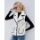 (L, White) Chaleco de invierno de botones. 4