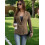 (XL, Brown) Blazer feminino de e formais. 3