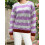 (M, Purple) Pull rayé pour Vêtements décontractés. 5