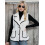(XL, White) Chaleco de invierno de botones. 2