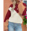 (L, Multicolor) Pull ample d'automne pour femme, coupe patchwork, manches longues, col rond, en maille. 5