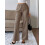 (S, Light Brown) Pantaloni da donna da ufficio. 3