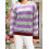 (M, Purple) Pull rayé pour Vêtements décontractés. 3