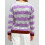 (L, Purple) Pull rayé pour Vêtements décontractés. 7