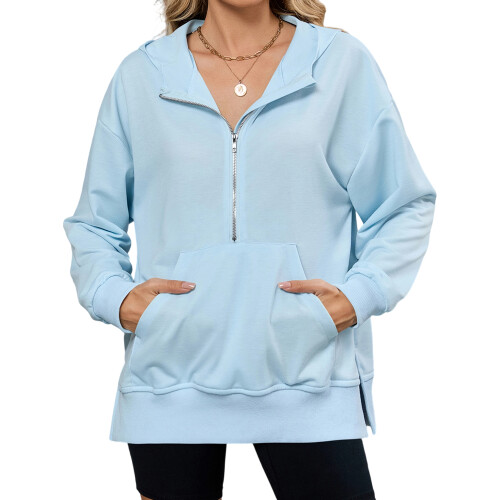 (S, Blue) Sweat-shirt à capuche et l'automne.