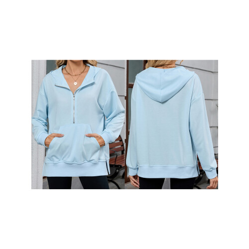 (S, Blue) Sweat-shirt à capuche et l'automne. 1