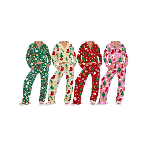 (L, Red) Set de pijamale 2 piese 2