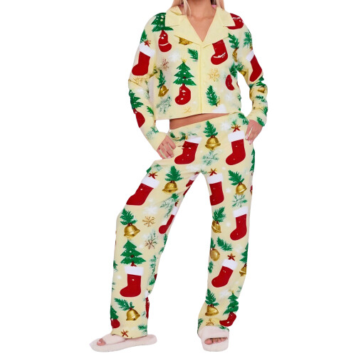 (M, Yellow) Set de pijamale 2 piese