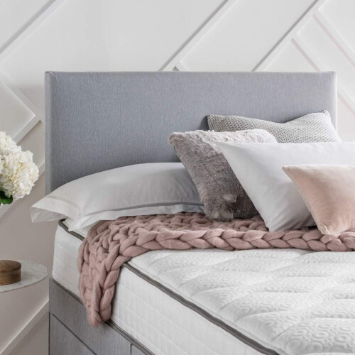 Silentnight Silentnight Paris Upholstered Headboard, Slate Grey Fabric, Small Double 1