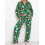 (M, Emerald Green) Set de pijamale 2 piese 5