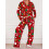 (M, Red) Set de pijamale 2 piese 5
