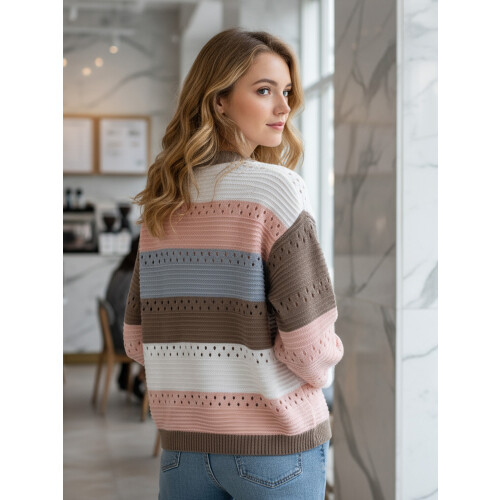 (S, Pink) Gilet en maille idéal automne/hiver. 1