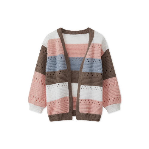(XL, Pink) Gilet en maille idéal automne/hiver. 2