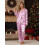 (S, Pink bow) Set pijama de de casă 3