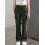 (XL, Army Green) Γυναικείο παντελόνι casual, για άνοιξη-φθινόπωρο 3