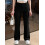 (XL, Black) Calça flare canelada e outono. 4