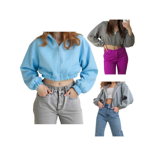 (L, Gray) Sweat à capuche Couleur unie. 2