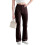 (M, Coffee) Calça flare canelada e outono. 1