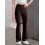 (M, Coffee) Calça flare canelada e outono. 5