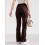 (M, Coffee) Calça flare canelada e outono. 6