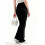 (XL, Black) Calça flare canelada e outono. 6