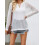 (S, White) Hauts en maille de plage 5