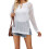 (XL, White) Hauts en maille de plage 1