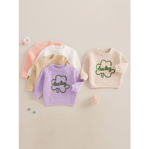 (3-6 Months, Pink) Vauvan neulepuserot Pitkähihaiset Syksyn Paidat 1