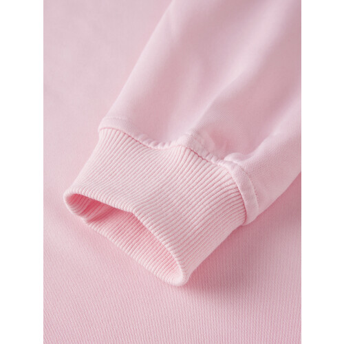 (S, Pink) Sweat-shirt femme, manches pull décontracté 1
