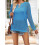 (XL, Blue) Hauts en maille de plage 4