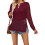 (L, Red) Hauts en maille de plage 1