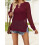 (L, Red) Hauts en maille de plage 4